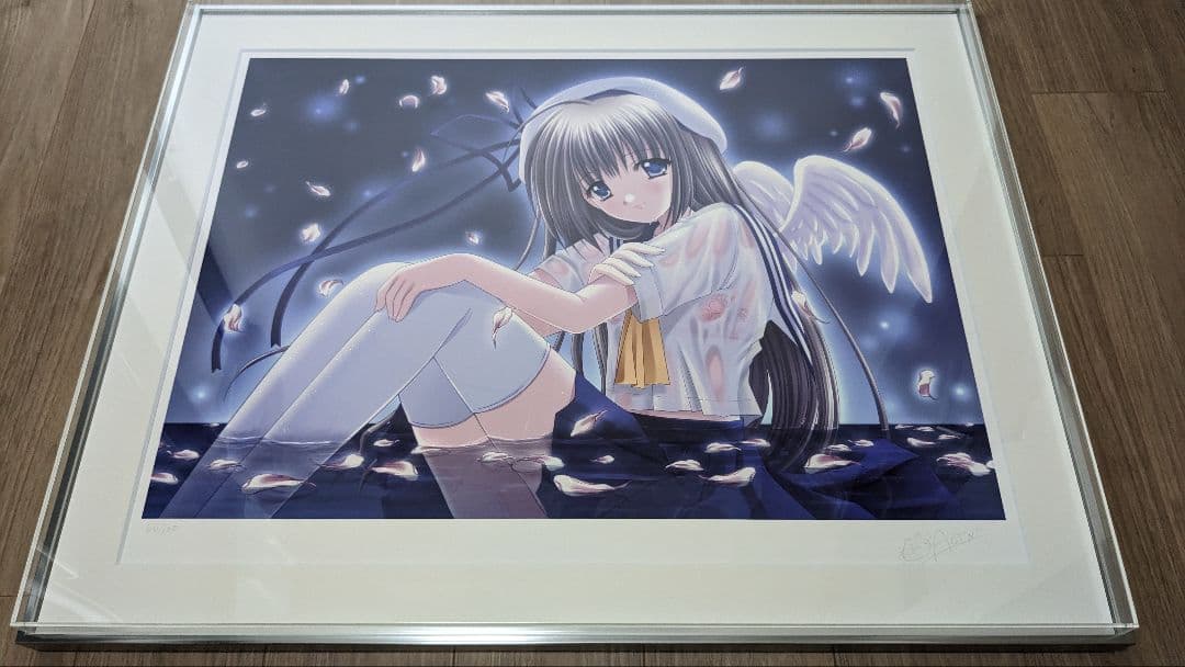 【美品】版画 ミクスドメディア 西又葵 BLUE ANGEL2 66/120