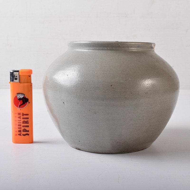 朝鮮美術　李朝　高麗青磁　壺　C　8244