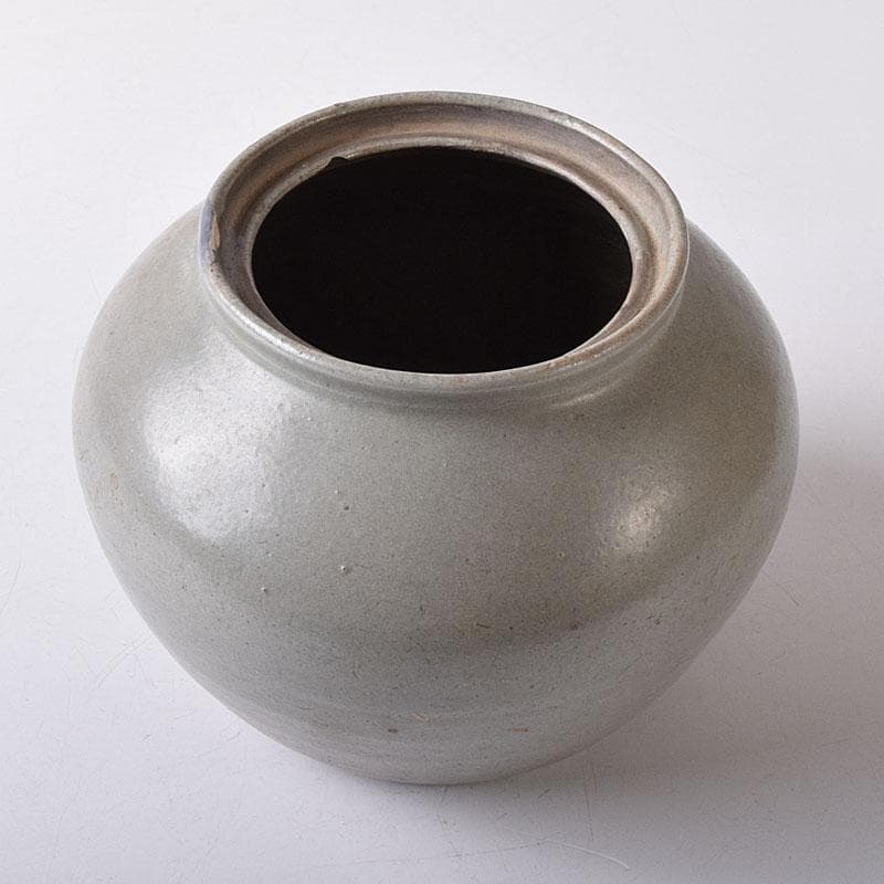 朝鮮美術　李朝　高麗青磁　壺　C　8244