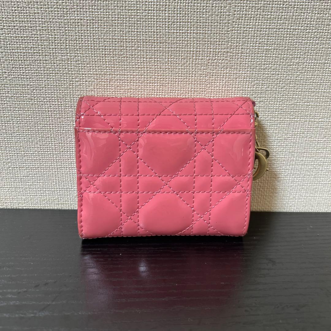 クリスチャンディオール 三つ折り財布 コンパクトウォレットカナージュ