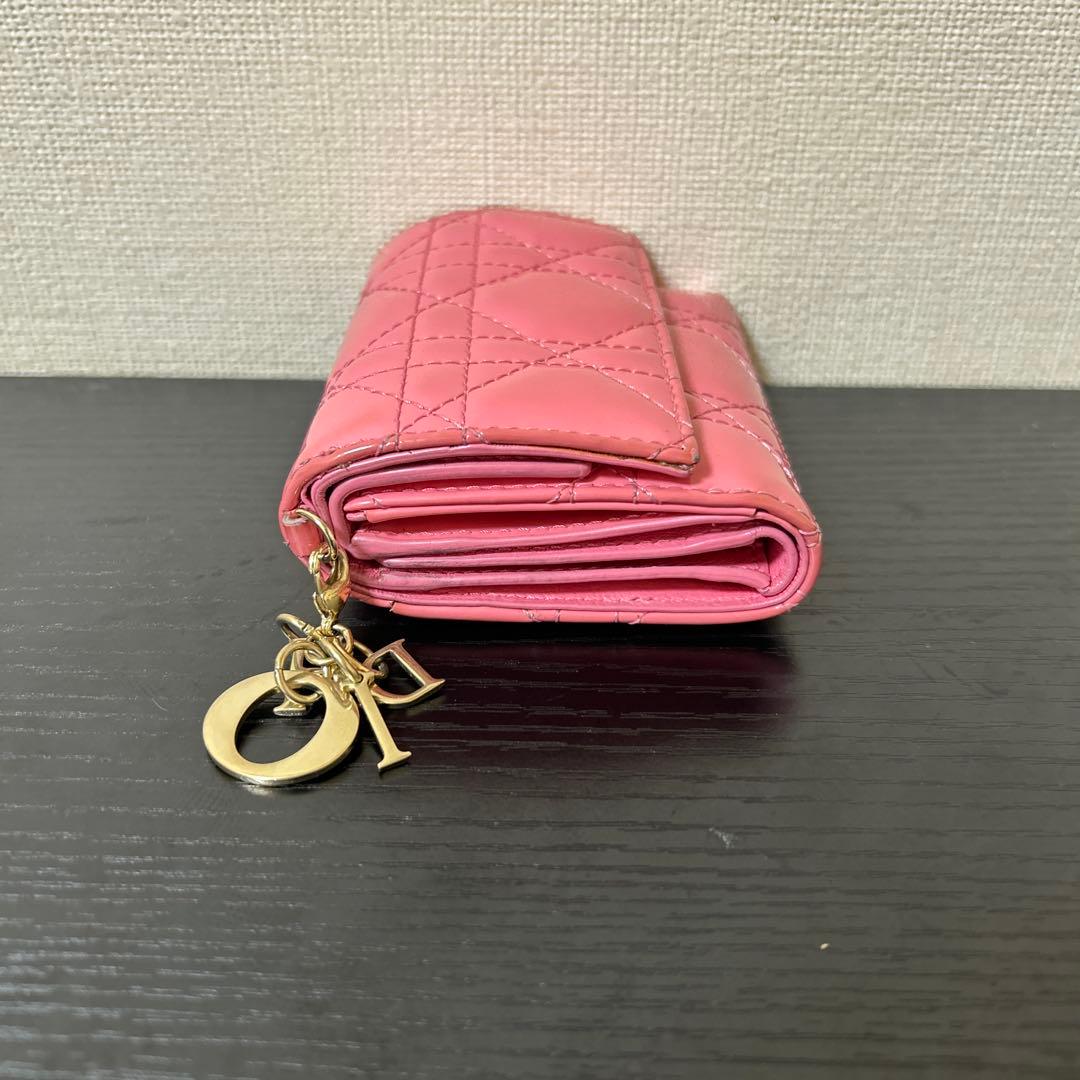 クリスチャンディオール 三つ折り財布 コンパクトウォレットカナージュ