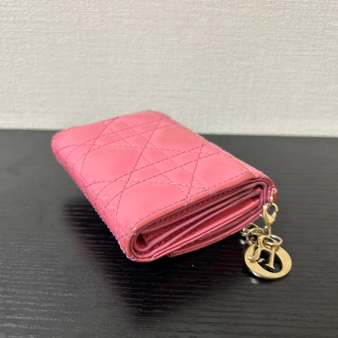 クリスチャンディオール 三つ折り財布 コンパクトウォレットカナージュ