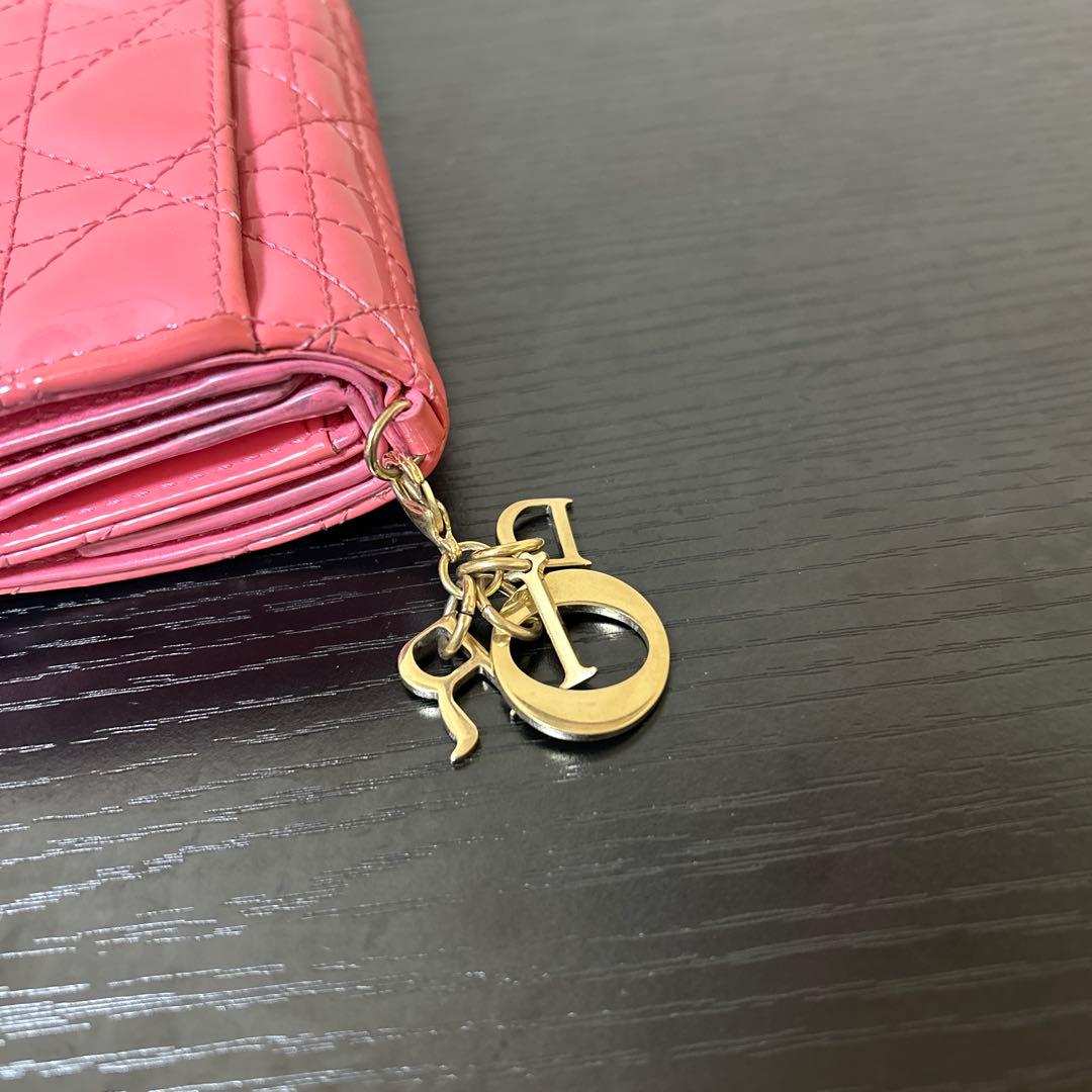 クリスチャンディオール 三つ折り財布 コンパクトウォレットカナージュ