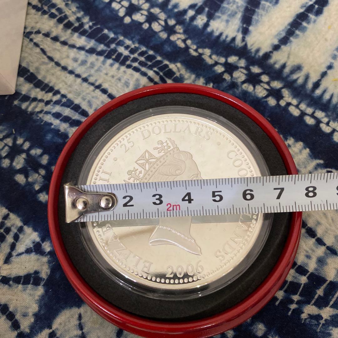 銀貨　秋篠宮家　越前塗ケース　5トロイオンス155.5g銀999 証明書付