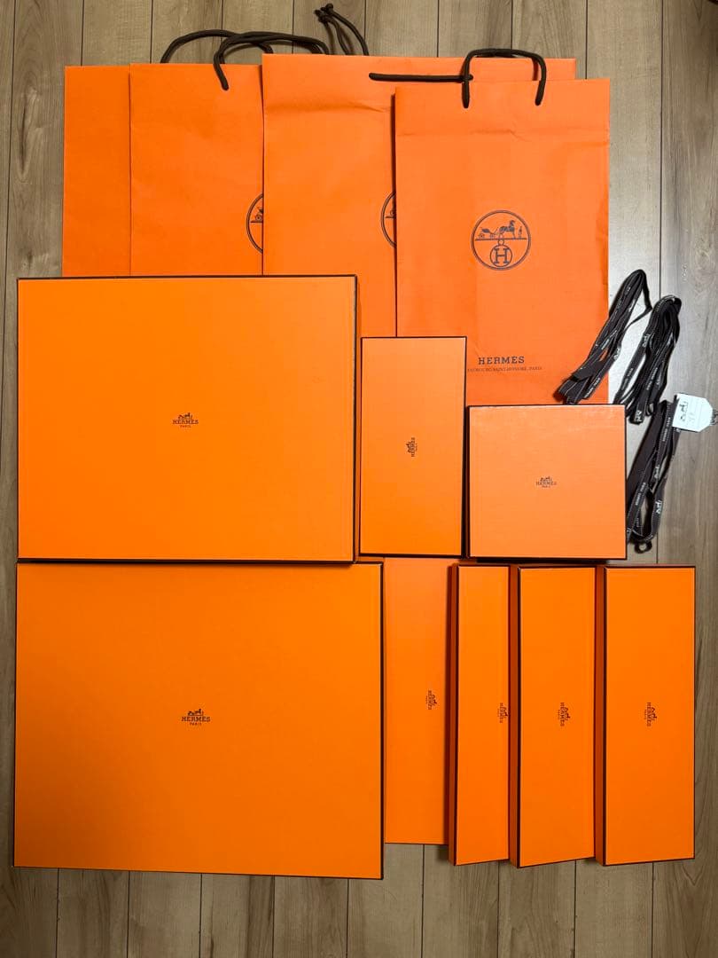 【HERMES】エルメス 紙袋 空箱 紐 セット