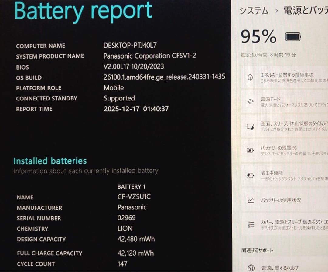 バッテリー良好！高性能【第11世代i5/16GB 】レッツノートSV1！軽量