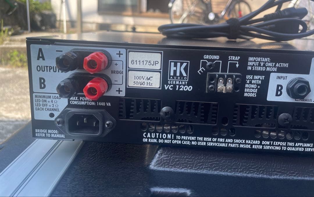 HK AUDIO VC1200 パワーアンプ600Wx2