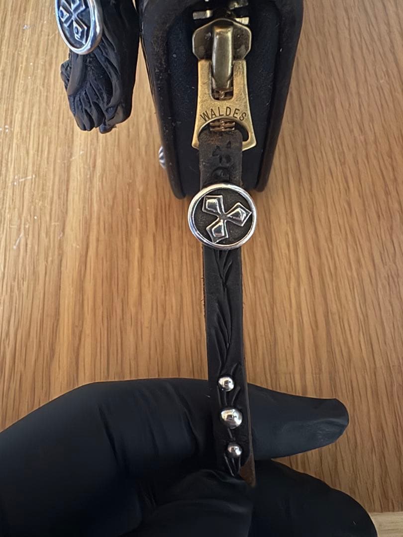 17万大和工房藍染アンダーカットカスタム財布