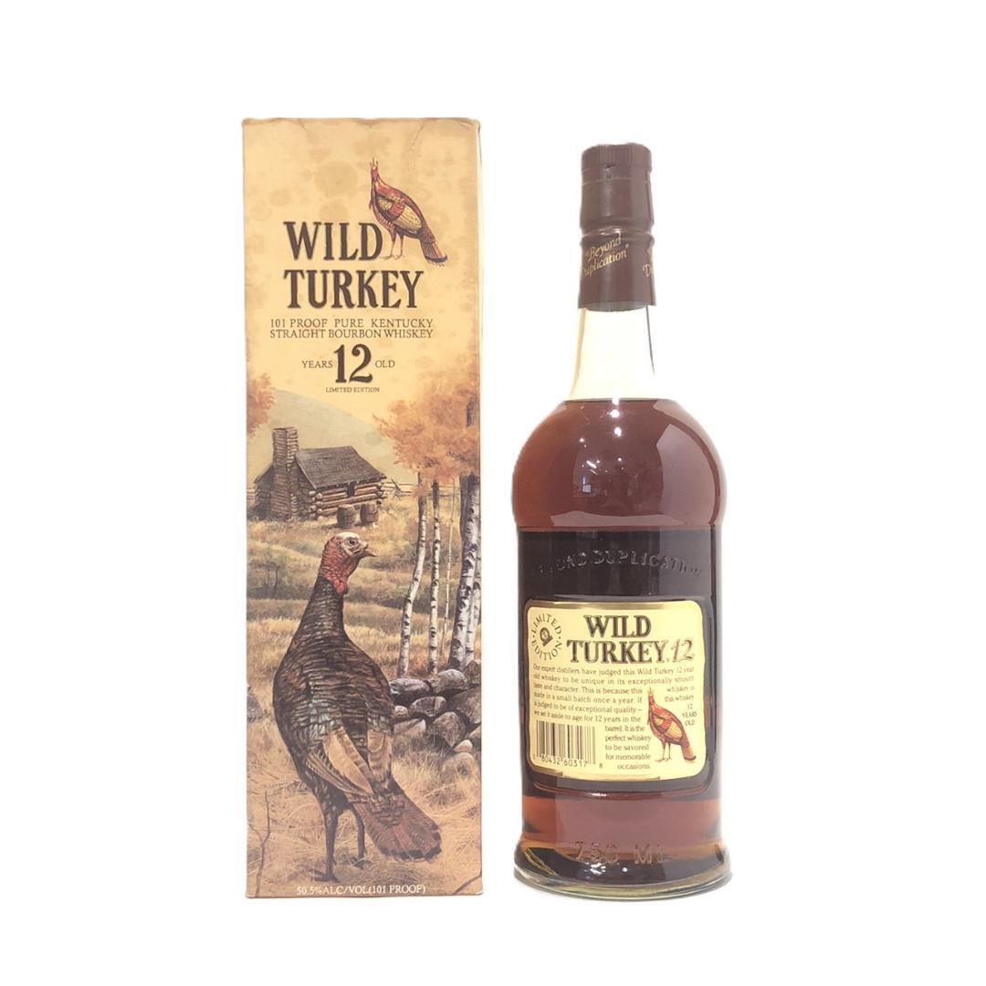 レア オールドボトル ワイルドターキー 12年 750ｍl 50.5％ 化粧箱