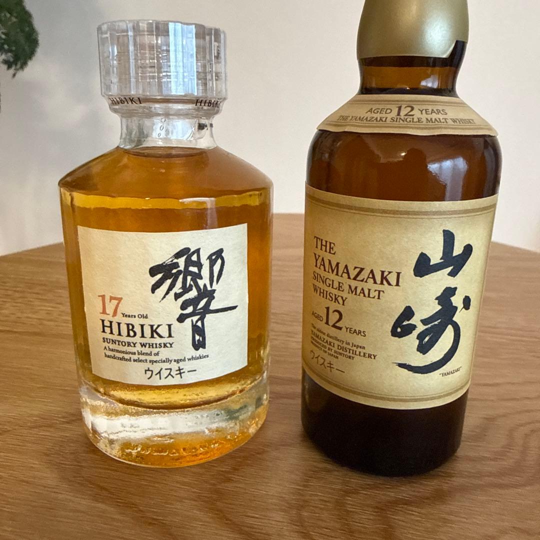 響 17年 & 山崎 12年 ウイスキーミニボトルセット