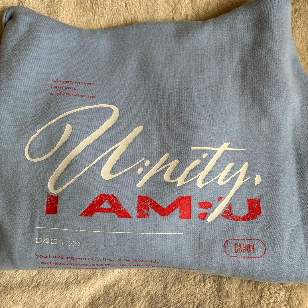 I AM U パーカー　水色　中島健人くん