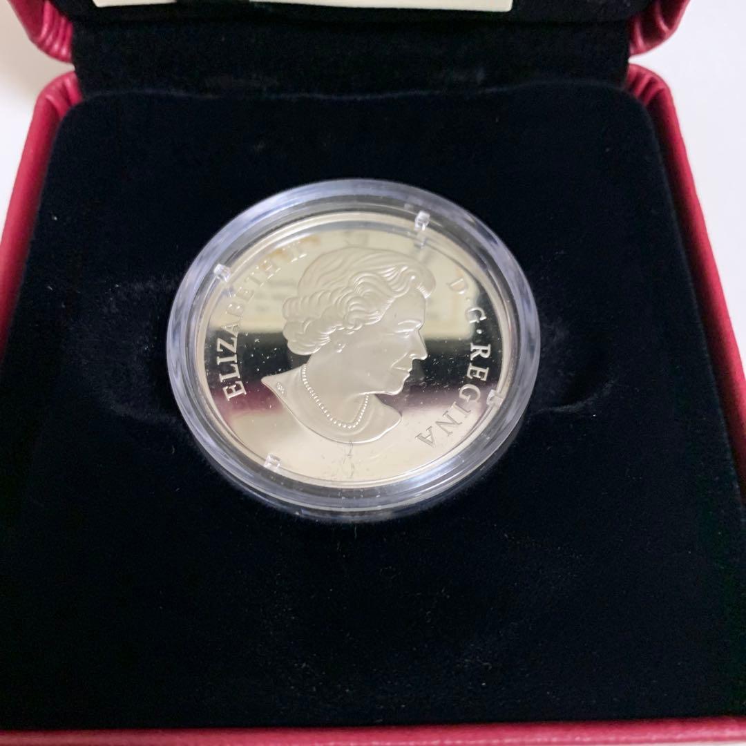 カナダ銀貨　朝露