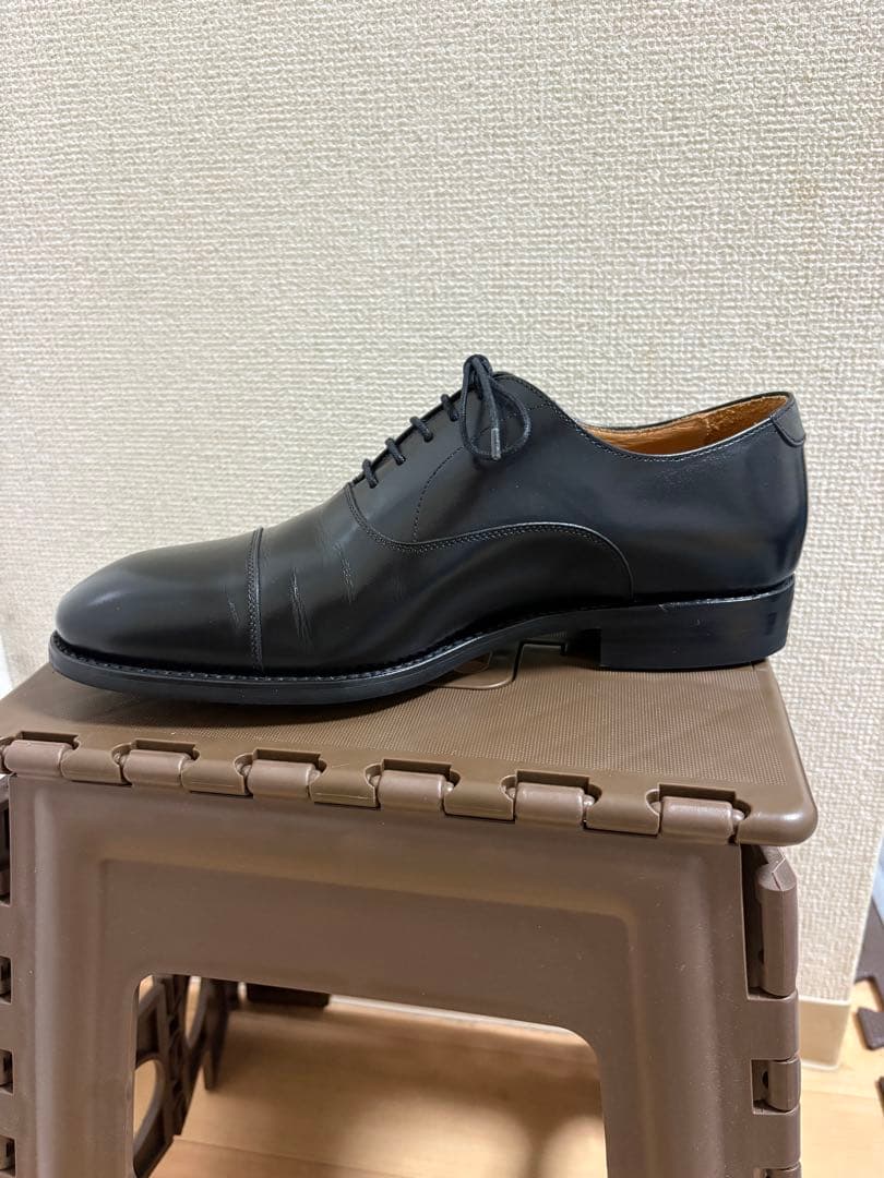 使用数回程度 berwick1707 ストレートチップ ブラック UK7