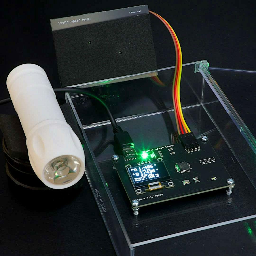 改良版シャッタースピードテスター（35mmフイルムカメラ用／光源ライト付き