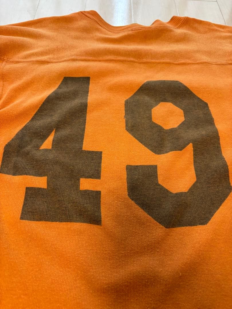 50s 60s ヴィンテージ 染込み　フットボールシャツ