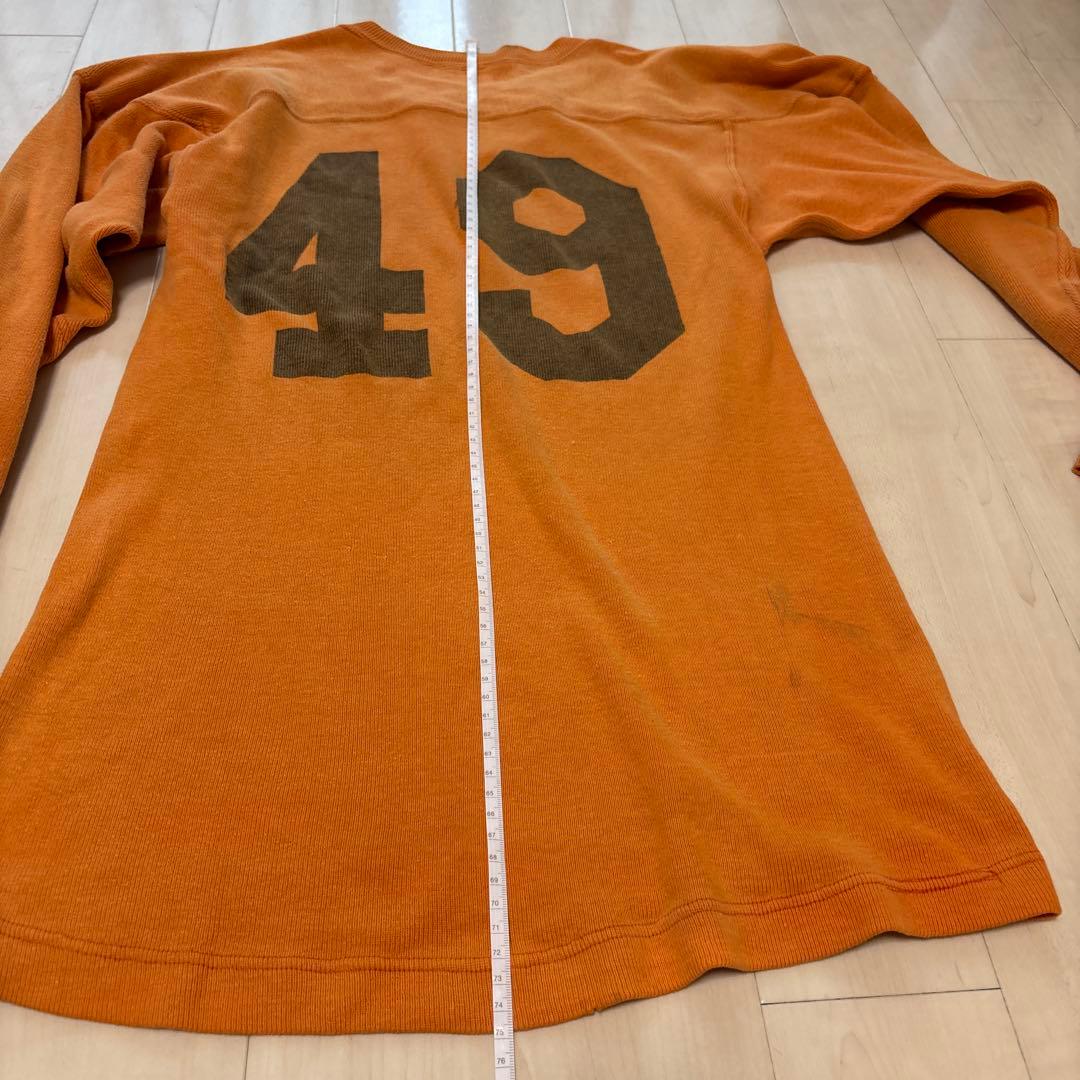 50s 60s ヴィンテージ 染込み　フットボールシャツ