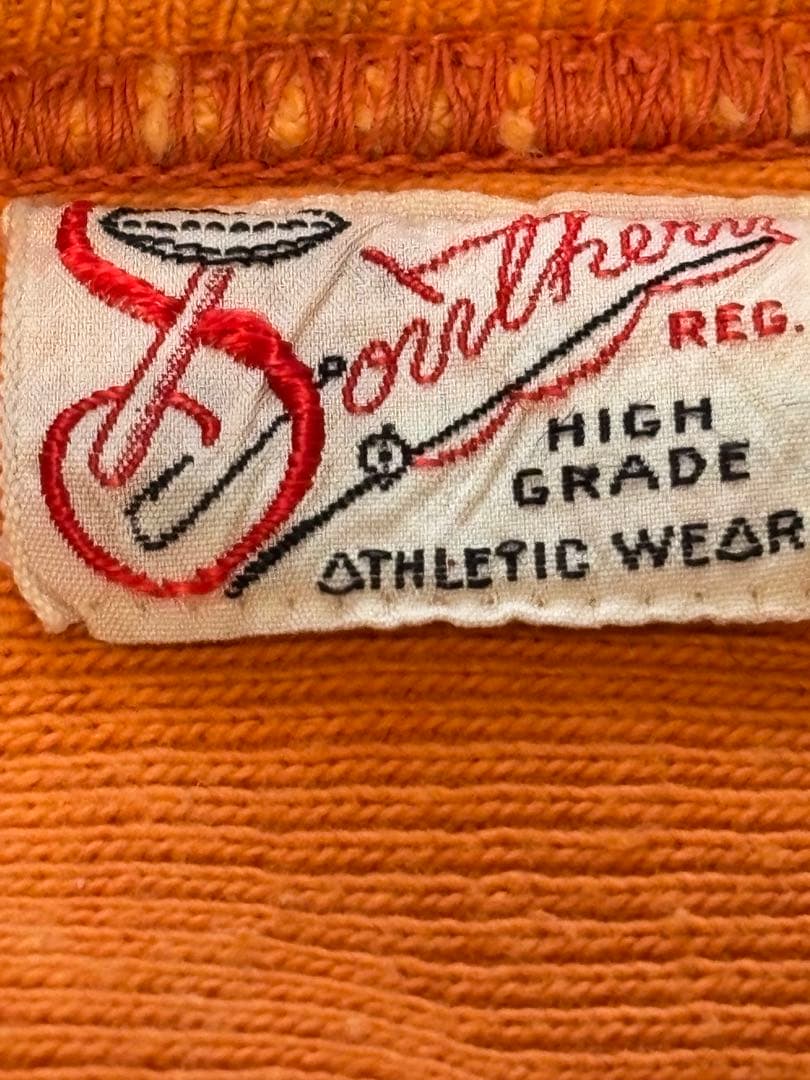 50s 60s ヴィンテージ 染込み　フットボールシャツ