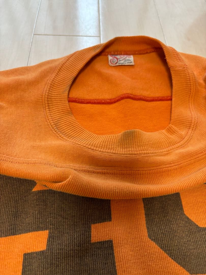 50s 60s ヴィンテージ 染込み　フットボールシャツ