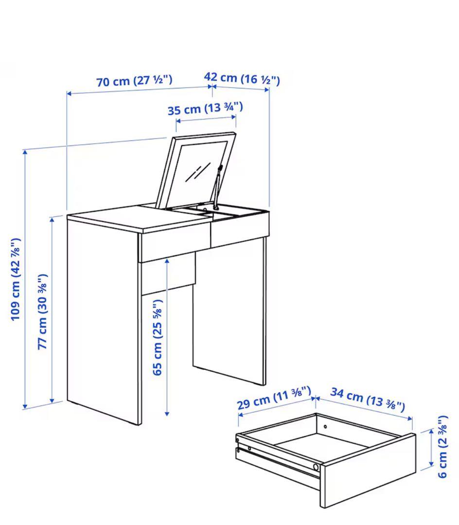 未使用品 IKEA BRIMNES イケア ブリムネス ドレッサー 白 ホワイト
