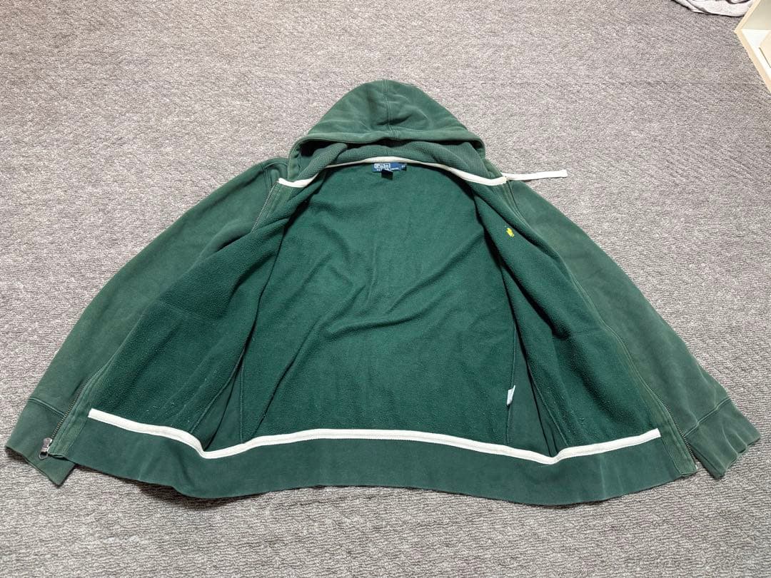 【古着】Polo by Ralph Lauren グリーンパーカー XL