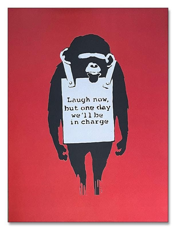 額装品/Laugh now/バンクシー/アート/インテリア/貴重