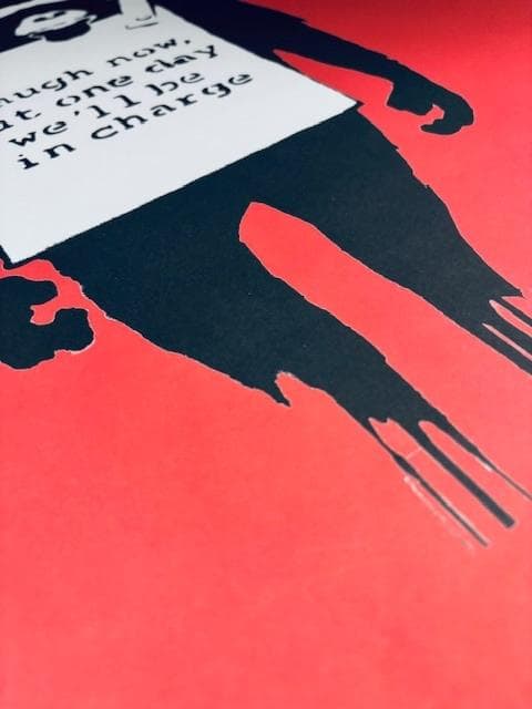 額装品/Laugh now/バンクシー/アート/インテリア/貴重