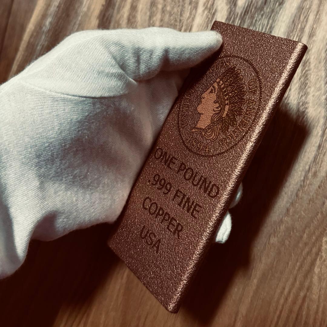 1894年　自由の女神ヘッドドレス　1ポンド（16オンス）　純銅アートバー