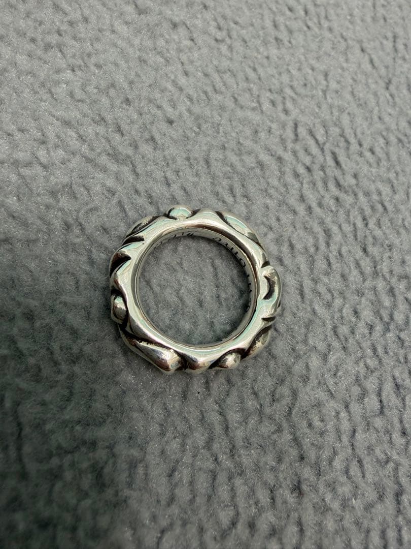 美品即発送クロムハーツ　スクロールバンド　リング　指輪　US4号(JP6.5号)