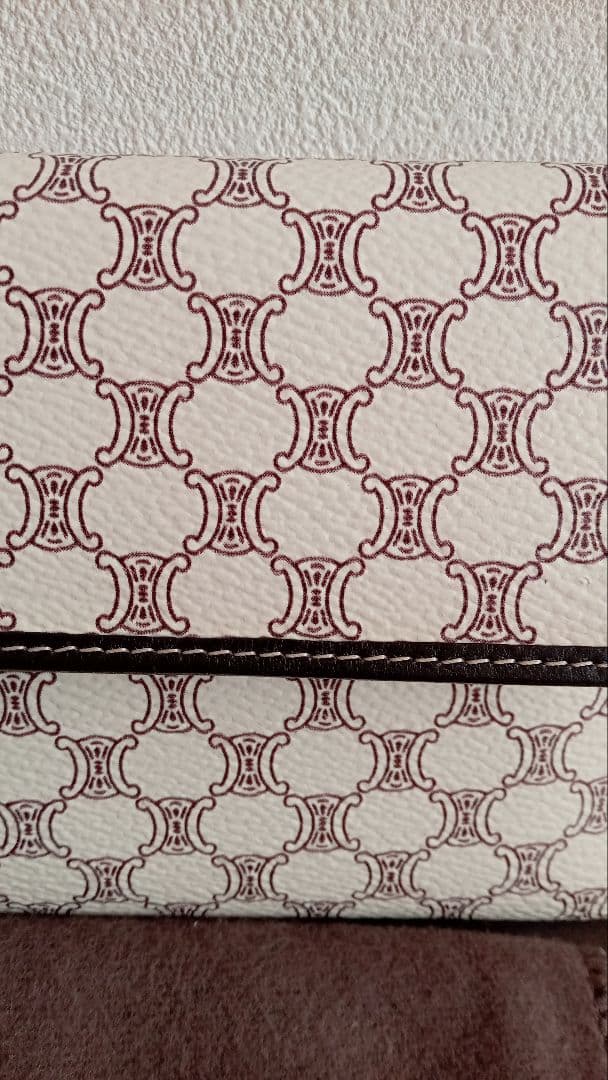 CELINE 二つ折り財布 ロゴパターン未使用品