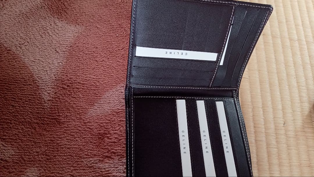 CELINE 二つ折り財布 ロゴパターン未使用品