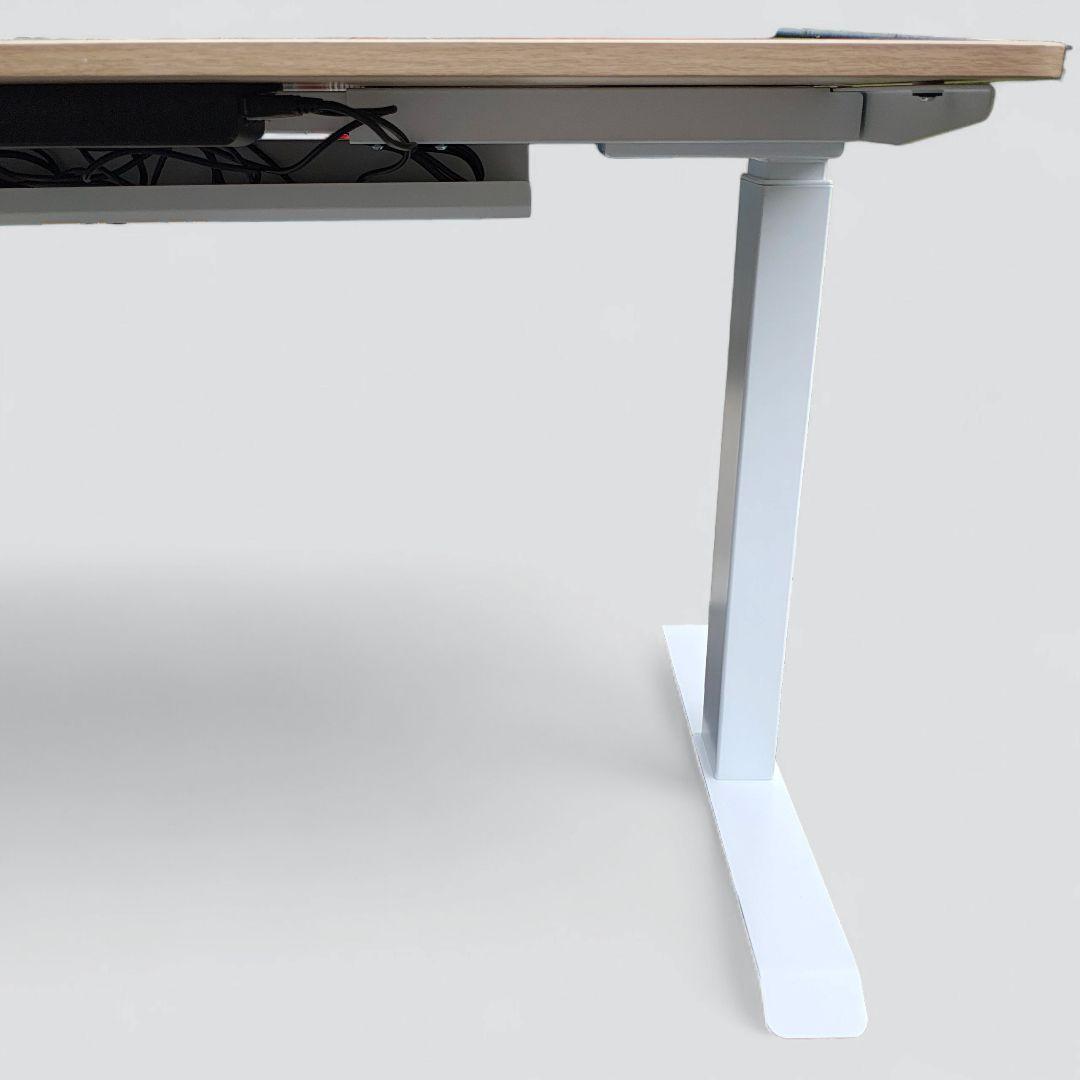※脚のみ 山善 電動昇降デスク ELD-1270 ウッドナチュラル ホワイト