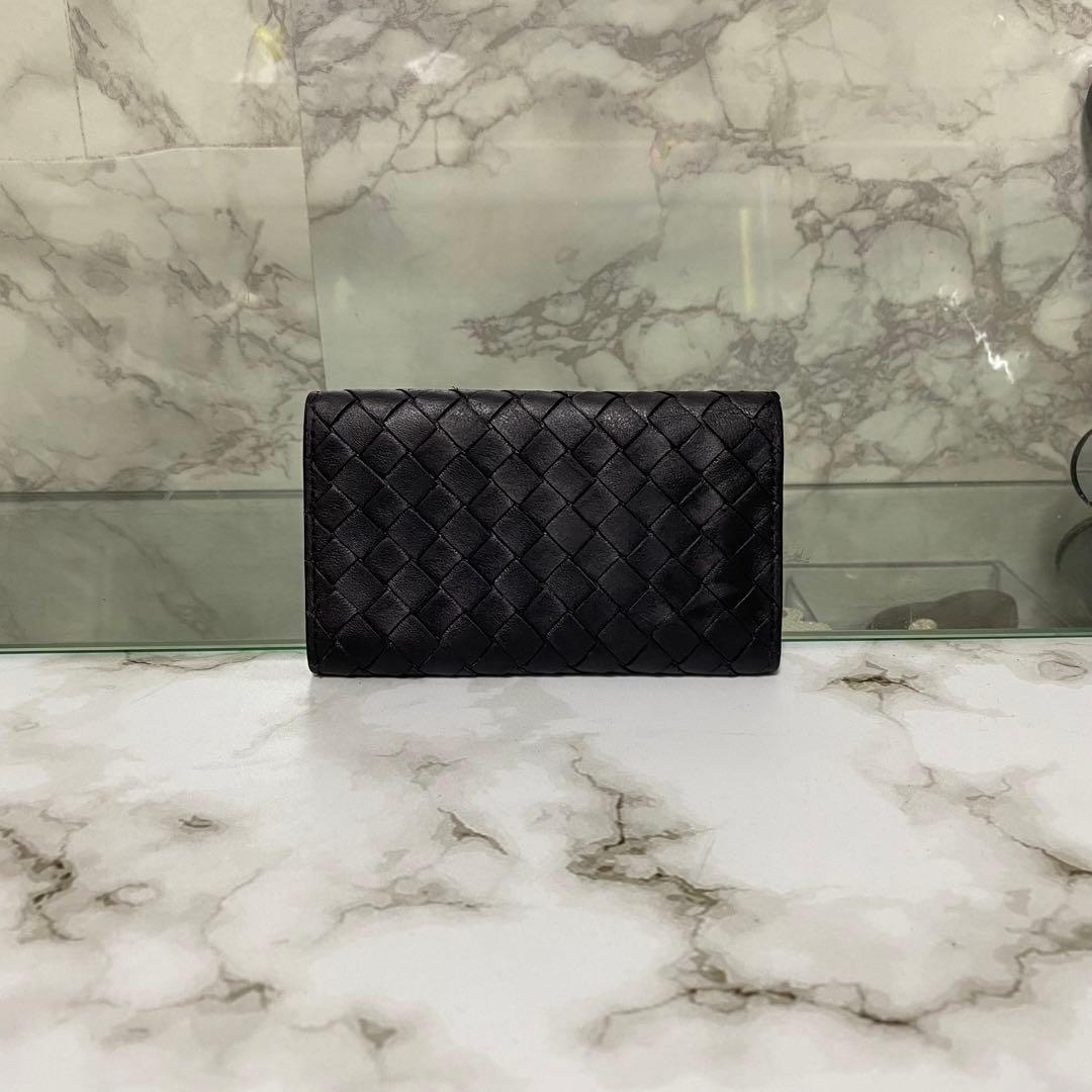 ボッテガヴェネタ キーケース 6連 イントレチャート ブラック 本革 レザー