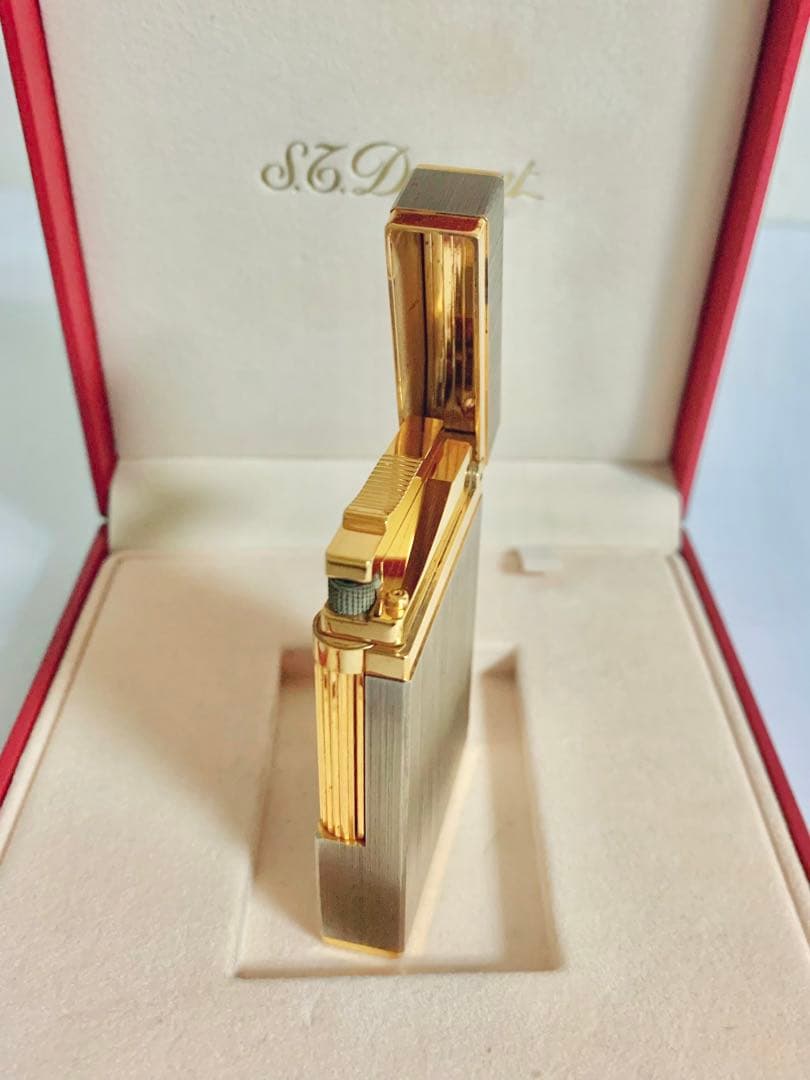 快音 S.T.Dupont デュポン ガスライター ライン2ヘアライン16841