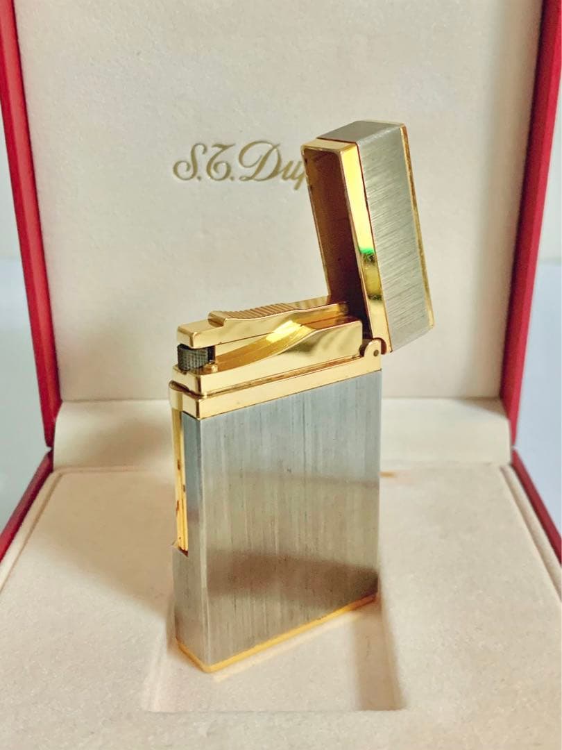 快音 S.T.Dupont デュポン ガスライター ライン2ヘアライン16841