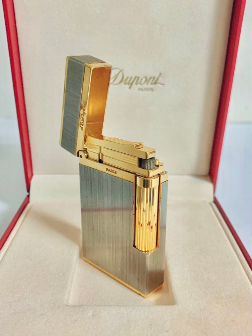 快音 S.T.Dupont デュポン ガスライター ライン2ヘアライン16841