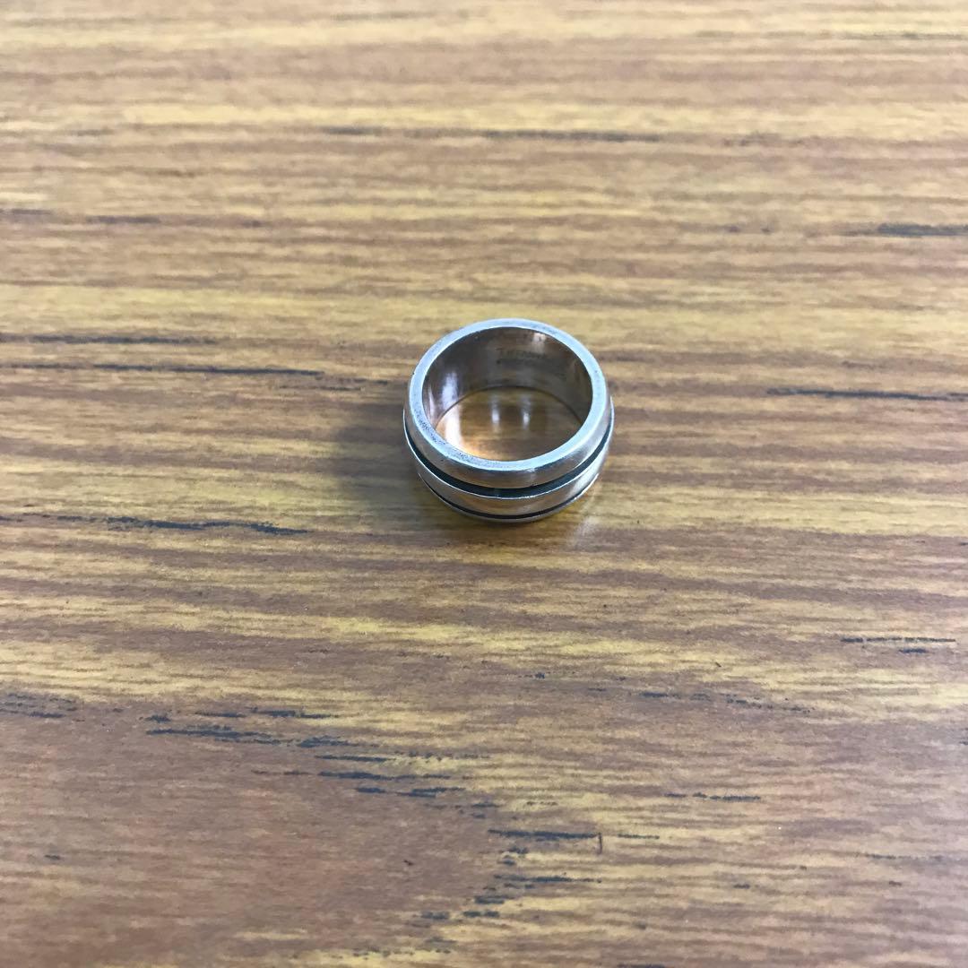 Tiffany&Co グルーブド リング9号 1995 シルバー925