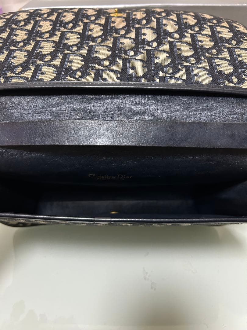 Christian Dior ショルダーバッグ ブラック×ブラウン