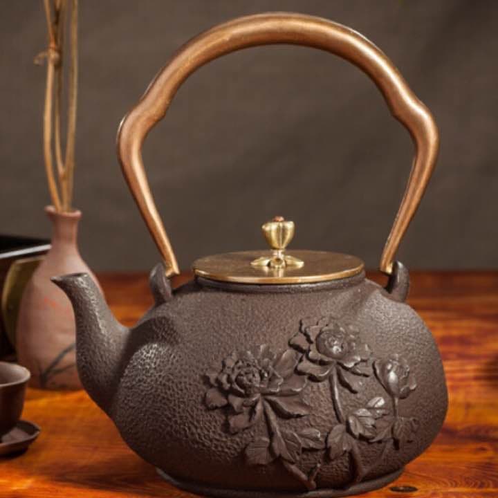 YZ 鉄器 急須 伝統工芸 手作り 鉄分補給 鉄瓶　018
