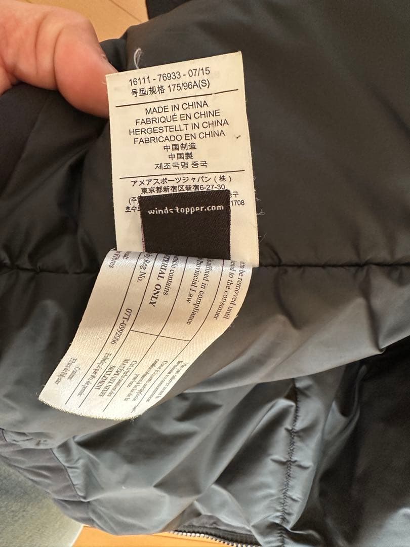 ぶ*ど様 アークテリクス　コダジャケット　黒S