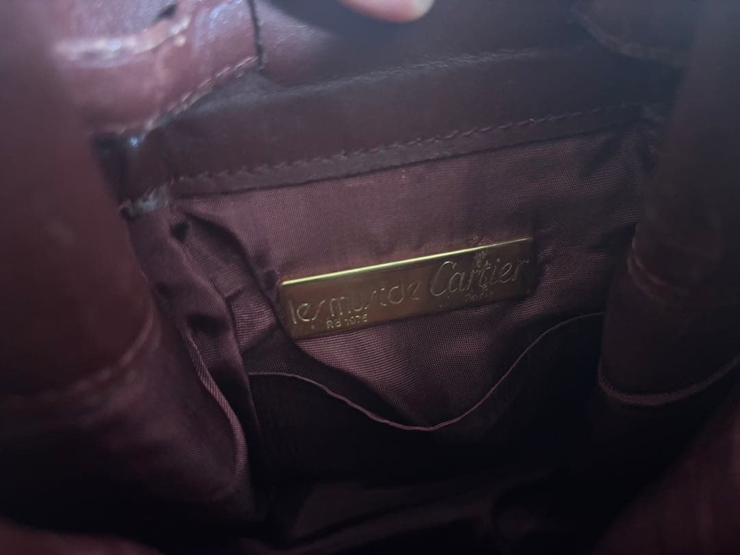 カルティエ レザー ショルダーバッグ