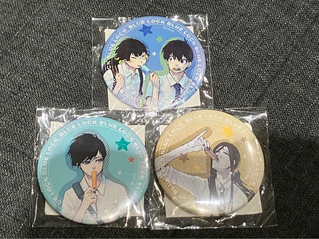 ブルーロックくじ　第二弾　直径75mm缶バッジ　3点セット