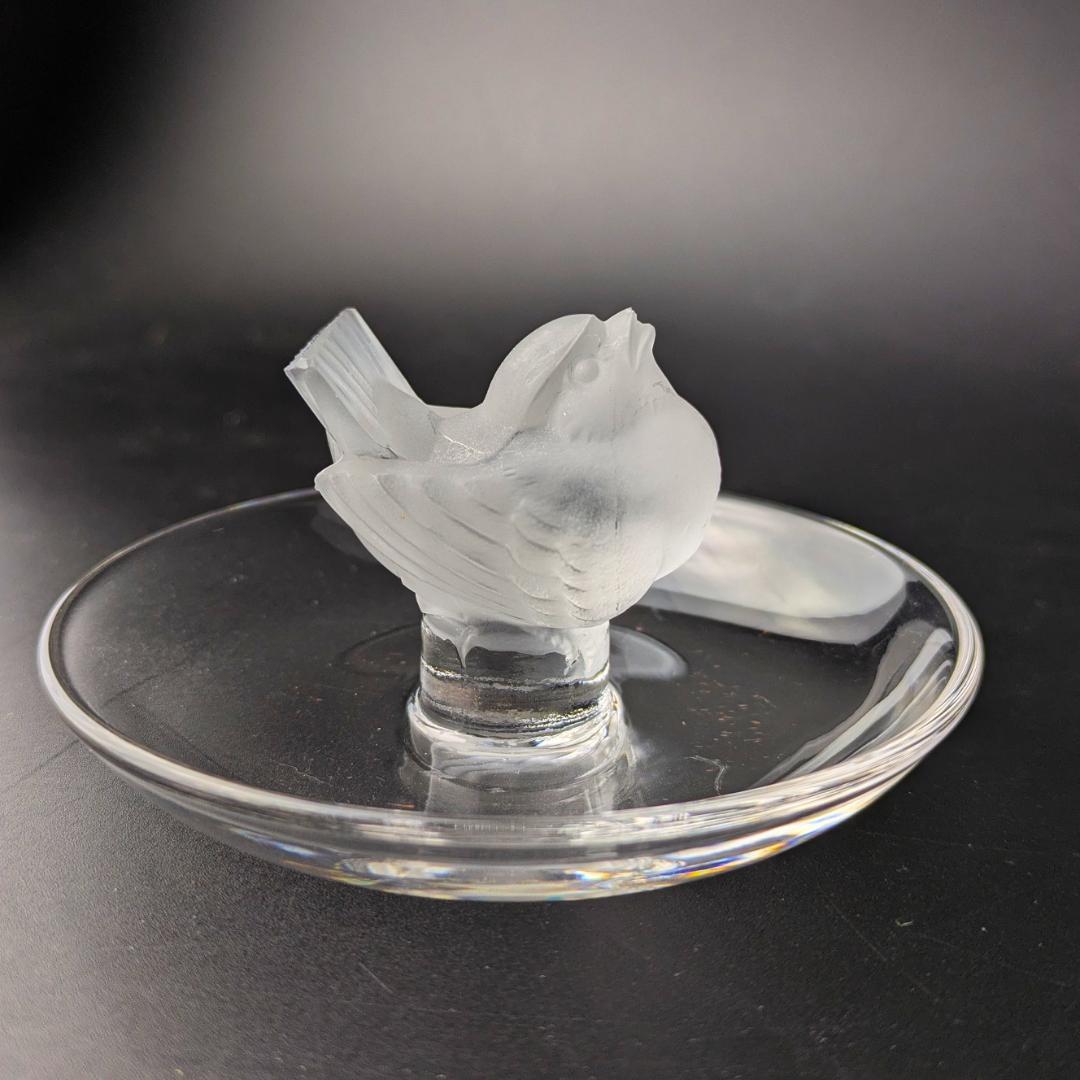 かわいいラリック★雀 ピントレー ディッシュ フランス輸入 アールデコ