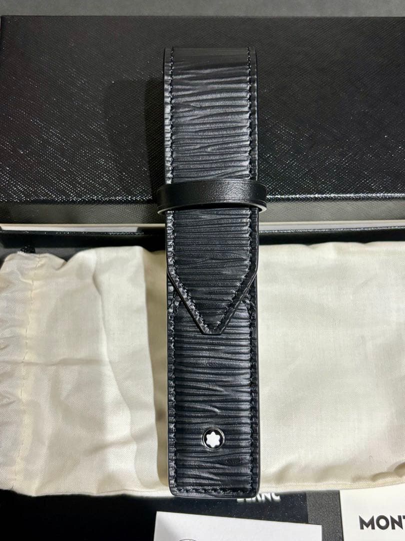 MONTBLANC ブラック レザー ペンケース