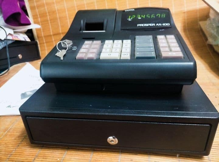 TOWAレジスター　AX-100　中古品　人気機種感熱紙　送料無料　992211