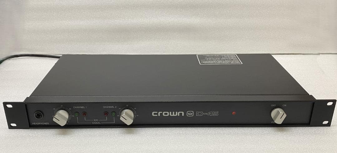 クラウン CROWN D-45 ステレオパワーアンプ 動作OK・美品