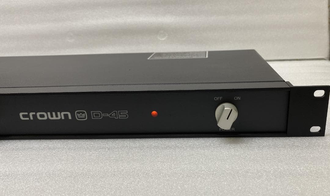 クラウン CROWN D-45 ステレオパワーアンプ 動作OK・美品