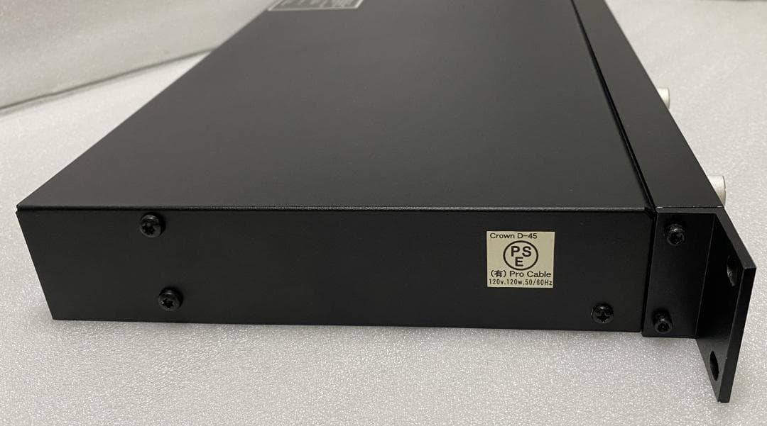 クラウン CROWN D-45 ステレオパワーアンプ 動作OK・美品