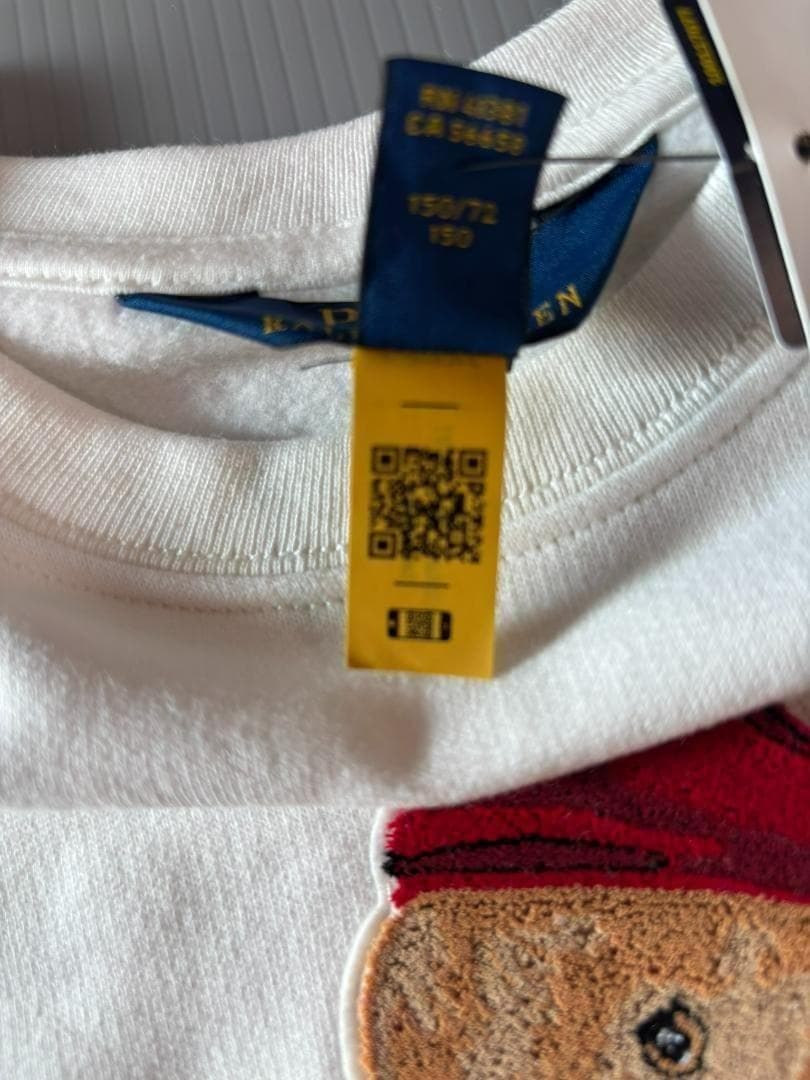 残り2枚日本未入荷ガールズL150新作新品ラルフローレンポロベアトレーナー