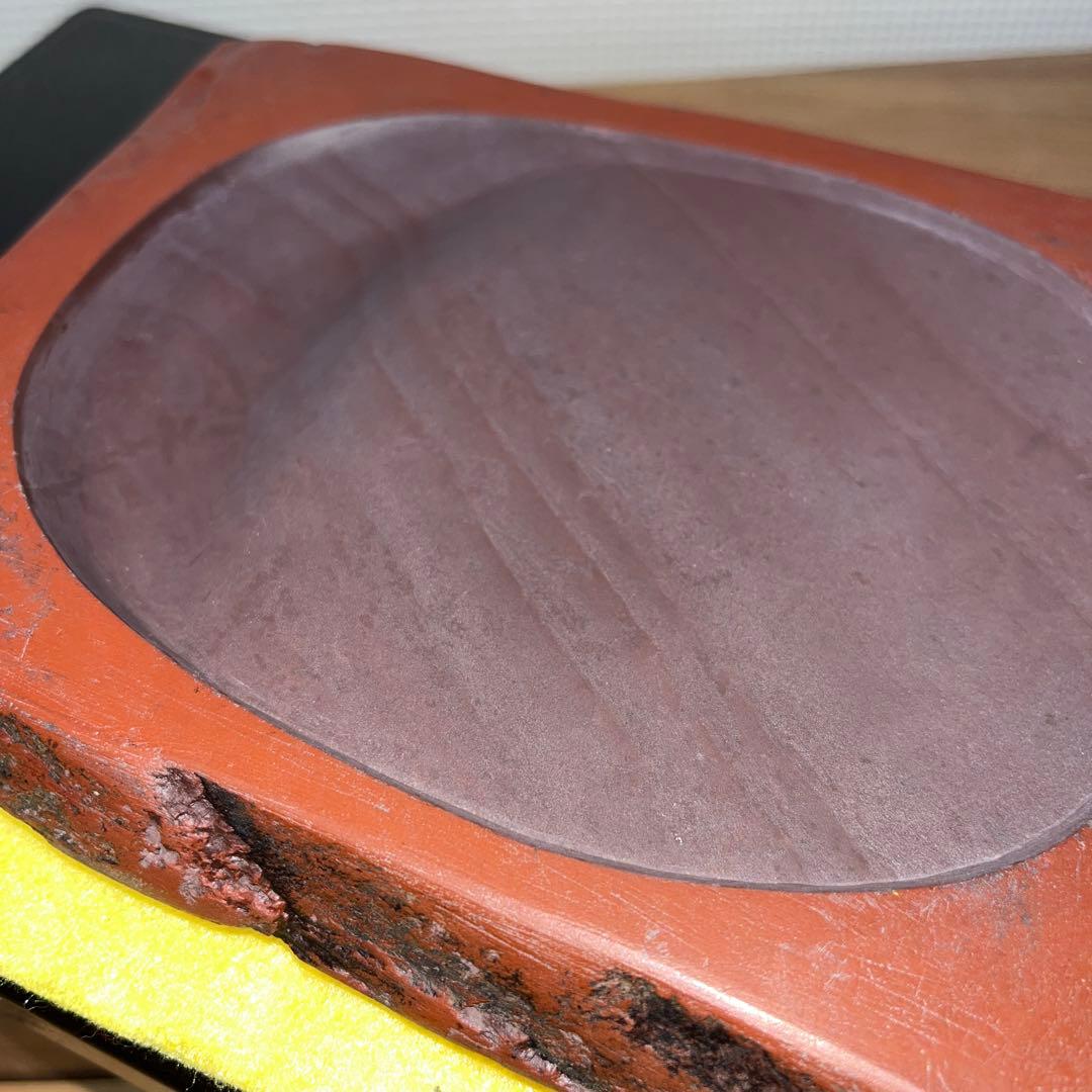 ⭕️紫雲石硯　佐藤鉄三郎　1Ｋg超え　自然硯　年代物