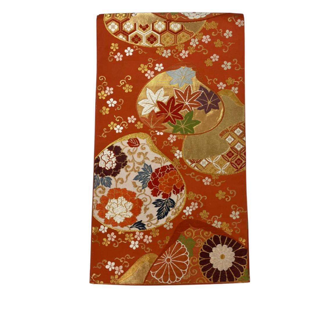 ≪早い者勝ち≫ 振袖セット 成人式 正絹 古典柄 振袖 赤 S*98 ●